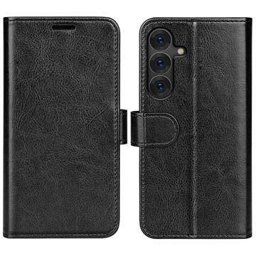 Samsung Galaxy S25 Wallet Case with Magnetic Closure - Black