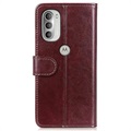 Motorola Moto G51 5G Wallet Case with Magnetic Closure - Brown