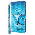 Wonder Series Sony Xperia 1 III Wallet Case - Blue Butterfly