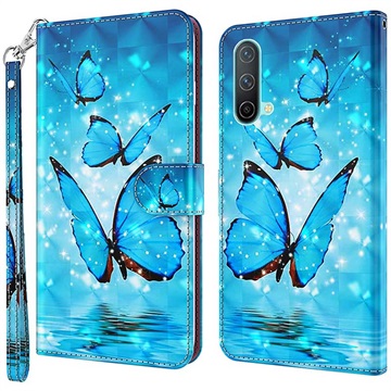 Wonder Series OnePlus Nord CE 5G Wallet Case - Blue Butterfly