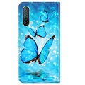 Wonder Series OnePlus Nord CE 5G Wallet Case - Blue Butterfly