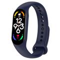 Xiaomi Mi Band 5/6/7 Matte Silicone Band - Dark Blue