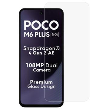 Xiaomi Poco M6 Plus Tempered Glass Screen Protector - 9H - Case Friendly - Transparent