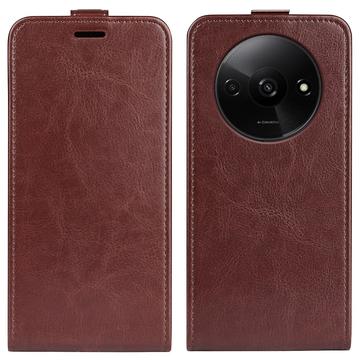 Xiaomi Redmi A3 Vertical Flip Case with Card Slot - Brown