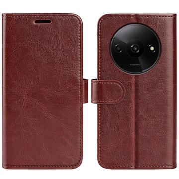 Xiaomi Redmi A3 Wallet Case with Magnetic Closure - Brown