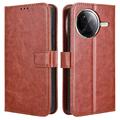 Xiaomi Redmi K80/K80 Pro Wallet Case with Magnetic Closure - Brown