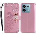 Xiaomi Redmi Note 13 Owl Rhinestone Wallet Case