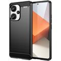 Xiaomi Redmi Note 13 Pro+ Brushed TPU Case - Carbon Fiber - Black