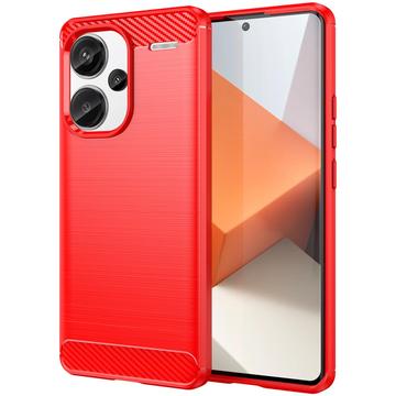 Xiaomi Redmi Note 13 Pro+ Brushed TPU Case - Carbon Fiber