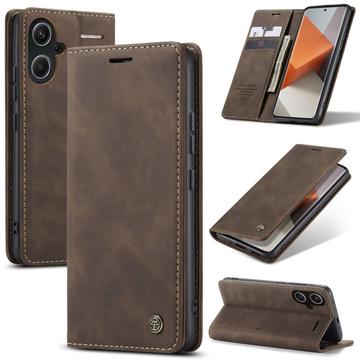 Xiaomi Redmi Note 13 Pro+ Caseme 013 Series Wallet Case - Coffee