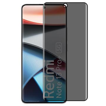 Xiaomi Redmi Note 13 Pro+ Privacy Full Cover Tempered Glass Screen Protector - 9H - Black Edge