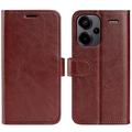 Xiaomi Redmi Note 13 Pro+ Wallet Case with Magnetic Closure - Brown