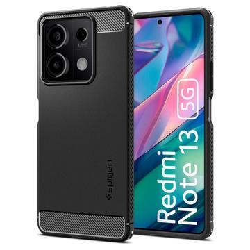 Xiaomi Redmi Note 13 Spigen Rugged Armor TPU Case - Black