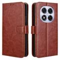 Xiaomi Redmi Note 14 Pro 5G/14 Pro+ 5G/Poco X7 Wallet Case with Magnetic Closure - Brown