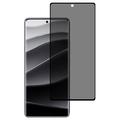 Xiaomi Redmi Note 14 Pro+ Privacy Full Cover Tempered Glass Screen Protector - 9H - Black Edge