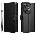 Xiaomi Redmi Turbo 3/Poco F6 Wallet Case with Magnetic Closure - Black