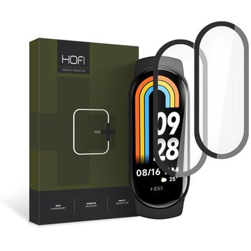 Xiaomi Smart Band 8/8 NFC Hofi Hybrid Pro+ Tempered Glass Screen Protector - 9H - Black Edge - 2 Pcs.