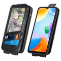 Zipper Pocket Xiaomi Redmi 10C Vertical Flip Case - Black