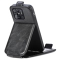 Zipper Pocket Xiaomi Redmi 10C Vertical Flip Case - Black