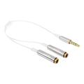 Delock Audio Splitter Cable - 25cm - White