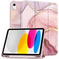 iPad 2022/2025 Tech-Protect SmartCase Pen Tri-Fold Folio Case - Marble