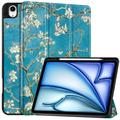 iPad Air 13 (2025) Tri-Fold Series Smart Folio Case - White Flowers