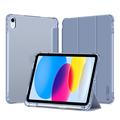 iPad (2022) Tech-Protect SmartCase Pen Hybrid Tri-Fold Folio Case - Crystal Blue