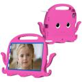 iPad Pro 11 2021/2020/2018 Kids Carrying Shockproof Case - Octopus - Hot Pink