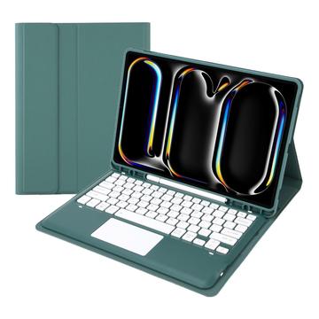 iPad Pro 13 (2024) Bluetooth Keyboard Case - Dark Green