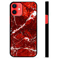iPhone 12 mini Protective Cover - Red Marble