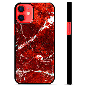 iPhone 12 mini Protective Cover - Red Marble