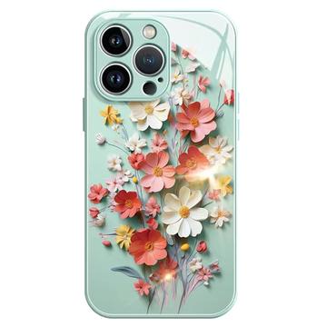 iPhone 12/12 Pro Flower Bouquet Hybrid Case - Light Green