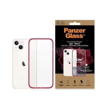 iPhone 13/14/15 PanzerGlass ClearCase Antibacterial Case - Red / Clear