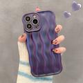 iPhone 13 Pro 3D Linear Wavy Case - Purple