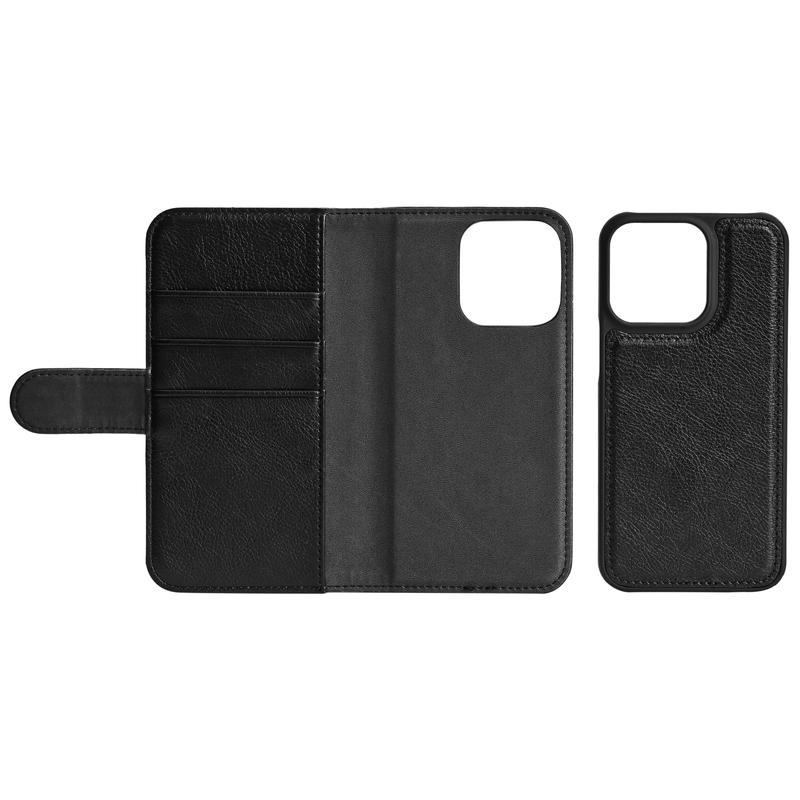 Iphone 13 Pro Essentials Detachable 2 In 1 Wallet Case Black 8944