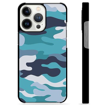 iPhone 13 Pro Protective Cover - Blue Camouflage