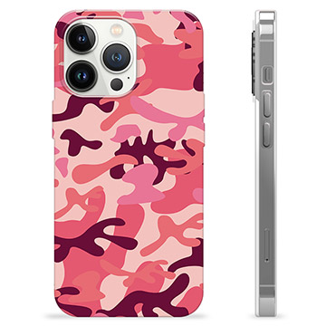 iPhone 13 Pro TPU Case - Pink Camouflage