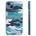 iPhone 13 TPU Case - Blue Camouflage