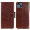 iPhone 14 Elegant Series Wallet Case - Brown