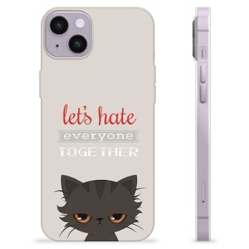 iPhone 14 Plus TPU Case - Angry Cat