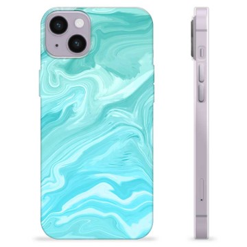 iPhone 14 Plus TPU Case - Blue Marble