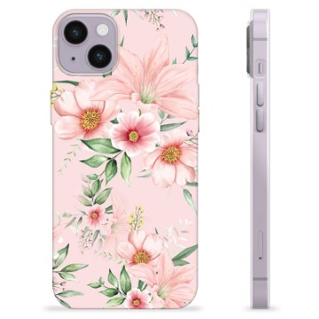 iPhone 14 Plus TPU Case - Watercolor Flowers