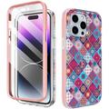 iPhone 14 Pro Max Ahastyle WE13 360 Protection Hybrid Case - Colorful Mandala