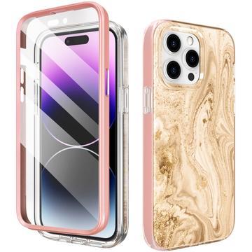 iPhone 14 Pro Max Ahastyle WE13 360 Protection Hybrid Case - Gold Marble