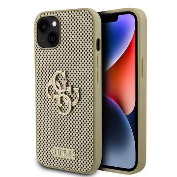 iPhone 15 Guess Perforated 4G Glitter Logo Case