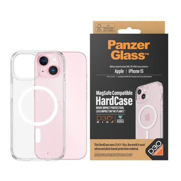 iPhone 15 PanzerGlass HardCase MagSafe Case Compatible with D3O - Clear