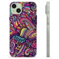 iPhone 15 Plus TPU Case - Abstract Flowers