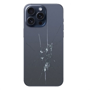 iPhone 15 Pro Back Cover Repair - Glass Only - Blue