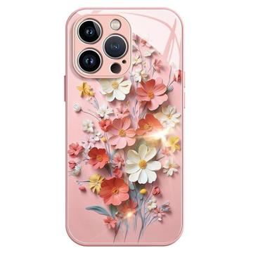 iPhone 15 Pro Flower Bouquet Hybrid Case - Pink