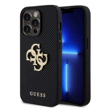 iPhone 15 Pro Guess Perforated 4G Glitter Logo Case